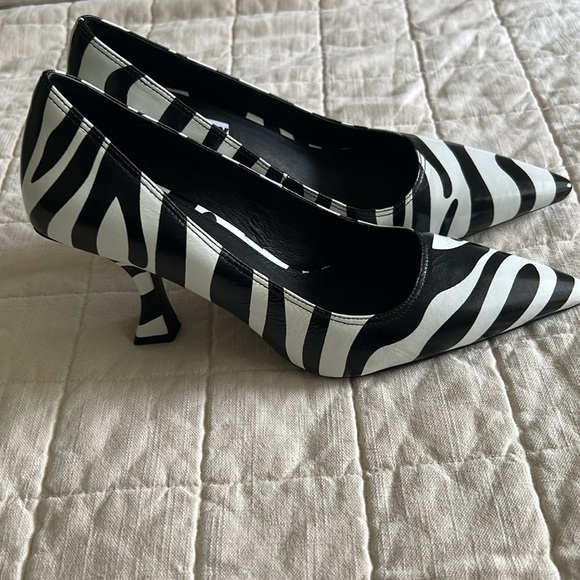 Caverley Zebra Print Pumps - Picture 3 of 10